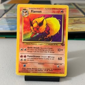 Flareon 1999 19/64 Pokemon Card Base Set Rare #19